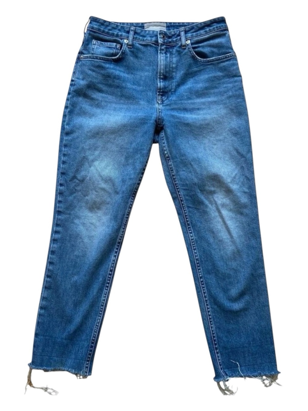 Everlane The Curvy Cheeky jeans mom style90’s inspiration lightwash blue 29 crop